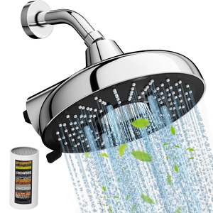 หัวฝักบัวแบบกรองได้หลายโหมด20ซม. 8นิ้วสำหรับน้ำแบบแข็ง15ระยะพร้อมระบบกรอง - Product Image 1