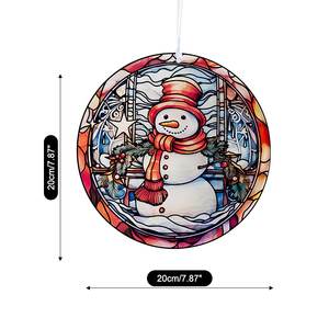 Atrapasueños de Vidrio con Diseño Art Deco de Naturaleza Muerta, 20 cm, para Puerta, Terraza, Jardín, Decoración del Hogar, Regalos de Navidad y Invierno - Product Image 6