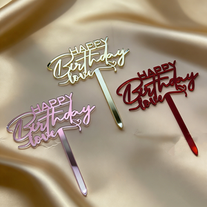 Décoration de gâteau en acrylique Joyeux Anniversaire style Ins – Fournisseur d'usine, vente en gros d'accessoires pour gâteaux - Product Image 6