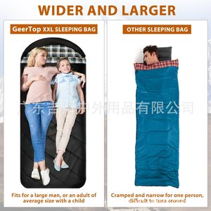 Saco de Dormir GeerTop Tipo Sobre 220x100cm Transpirable para Clima Frío, para Adultos, para Acampar al Aire Libre - Product Image 5