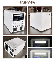 Générateur d'énergie solaire portable 150w 218wh Stockage Batterie LiFepo4 Station d'énergie solaire Système d'éclairage