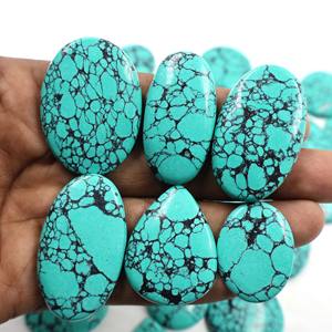 100% cabujón de turquesa sintético de piedras preciosas sueltas talladas a mano naturales de forma y tamaño mixtos para la fabricación de joyas de piedras preciosas - Product Image 3