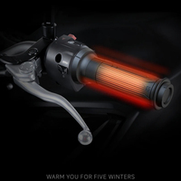 SMNU poignée noire moto d'hiver commandes de chauffage électrique 13-18V température réglable chauffage multi-engrenage modifié