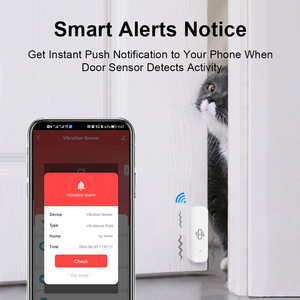 Tuya tự động hóa nhà Wifi Cảm biến rung thông minh không dây sốc báo động <span class=keywords><strong>Detector</strong></span> cho cửa sổ - Product Image 2
