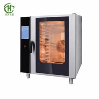 Horno de Convección Comercial Eléctrico de Acero Inoxidable para Panadería, Control Táctil Digital, Circulación de Aire Caliente, Venta al Por Mayor