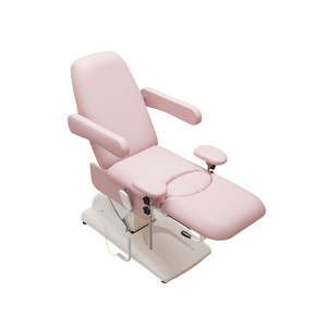 Silla de Examen Ginecológico de 3 Motores, 1820x620mm, Altura Ajustable, Tapicería Rosa, para Uso Clínico - Product Image 1