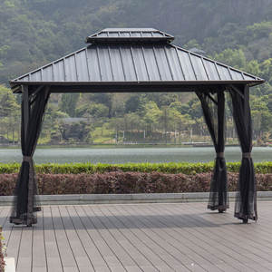 आउटडोर <span class=keywords><strong>gazebo</strong></span> 12x20 patio <span class=keywords><strong>gazebo</strong></span> नेट के साथ डबल छत बड़े पिछवाड़े <span class=keywords><strong>gazebo</strong></span> - Product Image 4