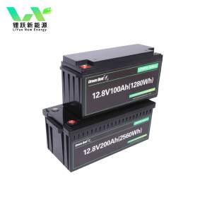 Baterai Lithium LiFePO4, 25.6V dapat diisi ulang 24V 12V 100Ah 200Ah 300Ah baterai Lithium Ion fosfat untuk RV Golf Cart - Product Image 5