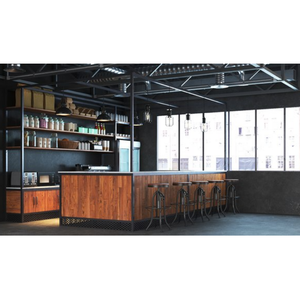 Bancono da bar di legno Kiosco de madera, quiosco de helados, centro comercial, carrito de café, mostrador, pantalla personalizada - Product Image 3