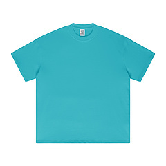 เสื้อยืดผ้าฝ้ายโอเวอร์ไซส์เปิดไหล่สำหรับผู้ชายเสื้อผ้าคอตตอนโอเวอร์ไซส์สำหรับฤดูร้อนเสื้อยืดสไตล์วินเทจแบบไล่ระดับสี - Product Image 4