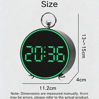 Neuer Digitaler LED-Wecker mit Batteriebetrieb Modernes Design Elektrischer Kalender Individuelles Logo Kunststoffmaterial als Geschenk