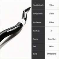 Guidon de trottinette électrique Carbonrevo réglable en hauteur, barre de direction de qualité supérieure pour une utilisation fluide en ville