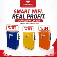 Distributeur automatique de WiFi Coin WiFi ShareWiFi, point d'accès sans fil avec système de gestion par application cloud