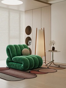 Fauteuil moderne en tissu de designer <span class=keywords><strong>scandinave</strong></span> canapé de salon paresseux pour salon chambre à coucher <span class=keywords><strong>ameublement</strong></span> - Product Image 3