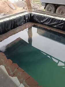 Membrane géotextile imperméable en caoutchouc EPDM <span class=keywords><strong>noir</strong></span> et blanc de 1,2 mm, résistante à la chaleur, sur mesure, pour système de revêtement de bassin - Product Image 5