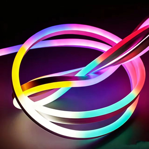 Bande LED néon RGB à clip magnétique 24V 5m, installation sans outil pour appartement locatif, stand d'événement, décoration temporaire de fête - Product Image 1
