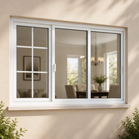 Ventana Abatible Delgada con Certificación CE, Resistente a Huracanes, Aislamiento Acústico, Ahorro Energético, Vidrio Bajo Emisivo para Viviendas