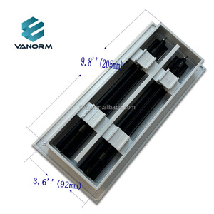 Hvac Hệ thống 2 khe cắm tuyến tính khe khuếch tán trần có thể điều chỉnh lưỡi trở lại lưới tản nhiệt không khí 10*4" - Product Image 2