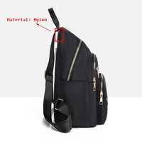 Sac à dos léger pour femme avec broderie florale, personnalisable en usine, en tissu anti-usure, idéal pour le shopping et les trajets quotidiens