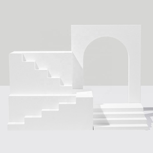 <span class=keywords><strong>Sfondi</strong></span> <span class=keywords><strong>Geometrici</strong></span> Bianchi a Cubo per Studio Fotografico Ebuy, Accessori per Fotografia Neutra - Product Image 4