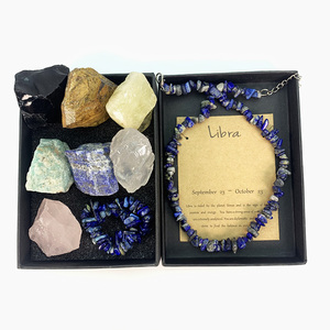 Collana di 12 braccialetti di cristallo a costellazione <span class=keywords><strong>segni</strong></span> <span class=keywords><strong>zodiacali</strong></span> cristalli curativi pietre natali astrologia guarigione pietre grezze doni - Product Image 6