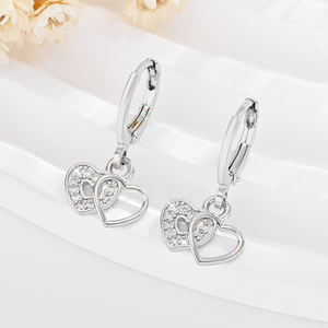 2025 haute qualité étanche mode 14k cuivre incrusté Zircon plaqué or usure quotidienne en laiton boucles d'oreilles femmes bijoux - Product Image 2