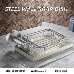 Jabonera Moderna de Acero Inoxidable para Montar en la Pared, Acabado Latón, Prevención de Corrosión, Cesta para Jabón de Baño para Hoteles - Product Image 5