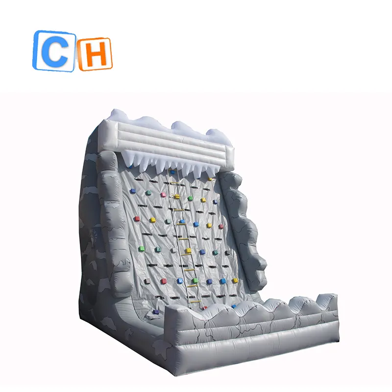 2020 Hot sale inflatable rock climbing wall, inflatable climbing wall with climber sports for adults