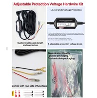Kit Kabel Hardwire MiniUSB OEM untuk Dash Cam dengan Proteksi Tegangan Rendah, Kit Mode ACC 12V 24V ke 5V 2.5A untuk Kabel Buck Dash Cam AZDOME