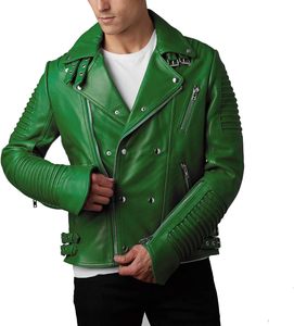 Chaqueta de Cuero Vintage de Alta Calidad para Hombre con Cierre, Último Diseño, Servicio OEM, Talla XS, Recubierta para Invierno - Product Image 3