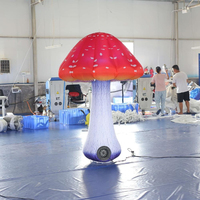 Champignon gonflable géant de 2/3/4/6m avec des lumières de LED pour des événements extérieurs de partie et de festival