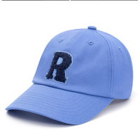 Gorra de béisbol con borde curvo de 5 paneles y 6 paneles con logotipo bordado de letras flocadas y toalla personalizada