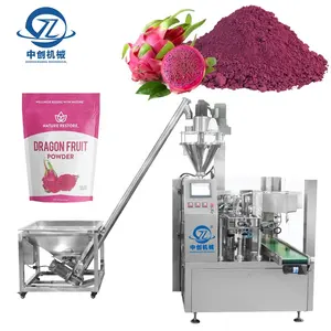 Automatic Powder Packing Machine Stand Up Zipper Bag Packaging Dried Fruit Protein Juice Powder Pouch Filling And Sealing Automatic Doypack Packing Machine