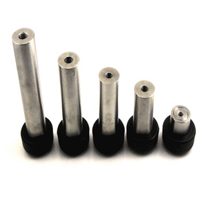 Tope de Puerta de Acero Inoxidable 46mm 60mm 80mm 100mm 120mm, Montaje en Suelo, Amortiguador de Goma, Diseño Minimalista, Barrera Anticolisión Duradera - Product Image 3