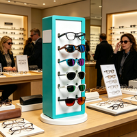 Présentoir rotatif double face pour lunettes de comptoir, support de présentation de montures de lunettes de soleil pour magasin d'optique