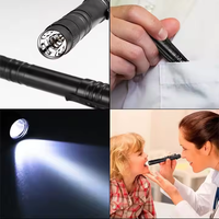 Lampe torche médicale portable en alliage d'aluminium, batterie AAA, lampe torche UV, mini lampe torche rouge, lampe torche tactique LED, lampe torche stylo LED