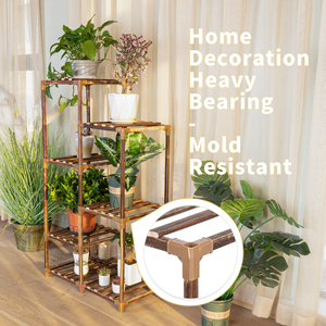 Wooden Plant <b>Stand</b> 7 Tier <b>Corner</b> Plant Shelf for Indoor Outdoor Multi-Potted Flower Rack for Indoor/Outdoor Use Patio & Garden - Product Image 5