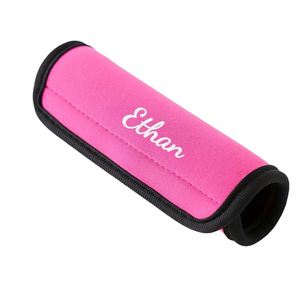 <b>Personalised</b> Embroidered Polyester Multifunction Suitcase Handle Cover Custom Soft Travel Luggage Handle Wrap <b>Tag</b> Identifier - Product Image 2