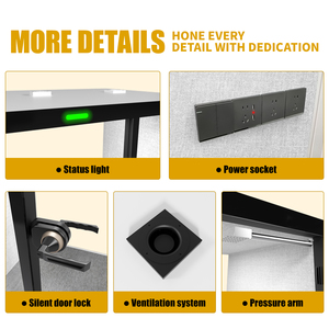 Cabina Acústica Moderna para Estudio, Cabina Insonorizada para Oficina, Espacio Privado para Llamadas Telefónicas, Cabinas de <span class=keywords><strong>Sonido</strong></span> - Product Image 5