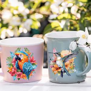 สติกเกอร์แบบถ่ายโอน UV DTF 20 <span class=keywords><strong>แผ่น</strong></span> ลายวินเทจ <span class=keywords><strong>นก</strong></span> เต่าทอง ผึ้ง แมลงปอ ดอกไม้ สำหรับติดบนแก้ว ขวดน้ำ งาน DIY - Product Image 3