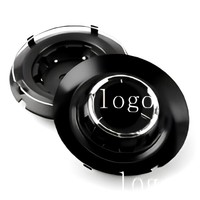 Cache-moyeux de roue de voiture noir mat BC-965 144 mm, couvre-jantes de remplacement pour roues de série