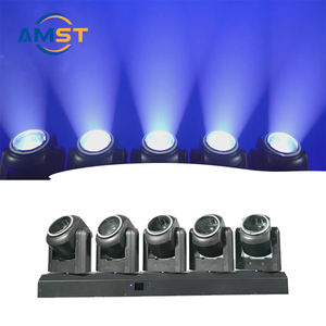 5 têtes tornade LED faisceau tête mobile 5 pièces 80W RGBW 4 en 1 DJ lumière LED avec anneau Led Zoom fonction <span class=keywords><strong>lavage</strong></span> pour fête Disco mariage - Product Image 2