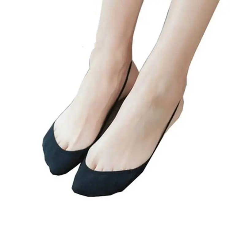 Summer Thin High Heels Invisible Non-Slip Shallow Mouth Socks Home Ladies Boat Socks Single Shoe Sling Half Foot Socks