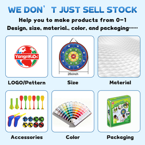 Jouets de balle collante pour enfants en carton rigide personnalisés ODM/OEM, jeu de fléchettes portatif d'intérieur, balle à <span class=keywords><strong>ventouse</strong></span> pour extérieur et jeu parent-enfant - Product Image 2