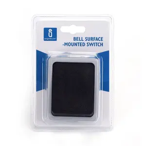 สวิตช์กริ่งประตูแบบติดตั้งบนพื้นผิว สีเทา ติดตั้งง่าย เหมาะสำหรับบ้านและสำนักงาน ใช้สำหรับเปิดใช้งาน - Product Image 2