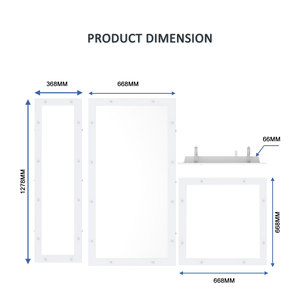 Luminaria LED Industrial de Aluminio IP65 para Áreas de Alta Humedad con Tornillos de Fijación - Product Image 3