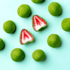 <span class=keywords><strong>Te</strong></span> Yi Shi - Fruta entera liofilizada sólida con sabor a fresa, chocolate, matcha, leche de cacao y rosa, blanca, 60 g, regalo para niños - Product Image 2