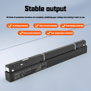 Système de rail magnétique d'usine, éclairage sur rail LED 100W 200W 48V, alimentation à découpage à tension constante pour LED à aspiration magnétique - Product Image 2