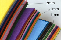 Coloré épais 1mm-5mm 100% Polyester aiguille perforé non-tissé tissu arbre de noël bricolage feutre