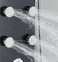 Panneau de douche mural multifonctionnel en acier inoxydable avec LED et thermostat, à poignée unique, pour salle de bain et spa – Offre Spéciale